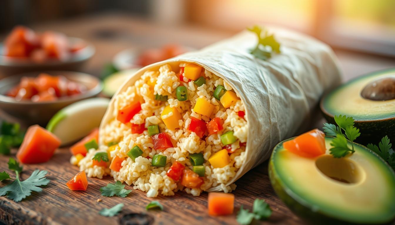 rice  breakfast burritos